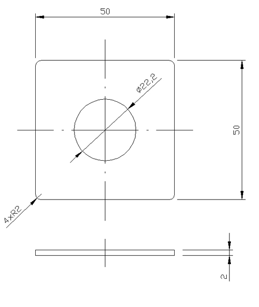 LC-INOX-03 szyld ze stali nierdzewnej - Akcesoria do kontroli dostpu